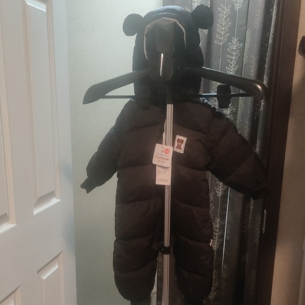 The Bear Hooded Snowsuit Baby Winter Coat